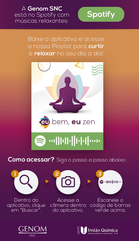 Siga o canal da GENOM SNC no Spotify